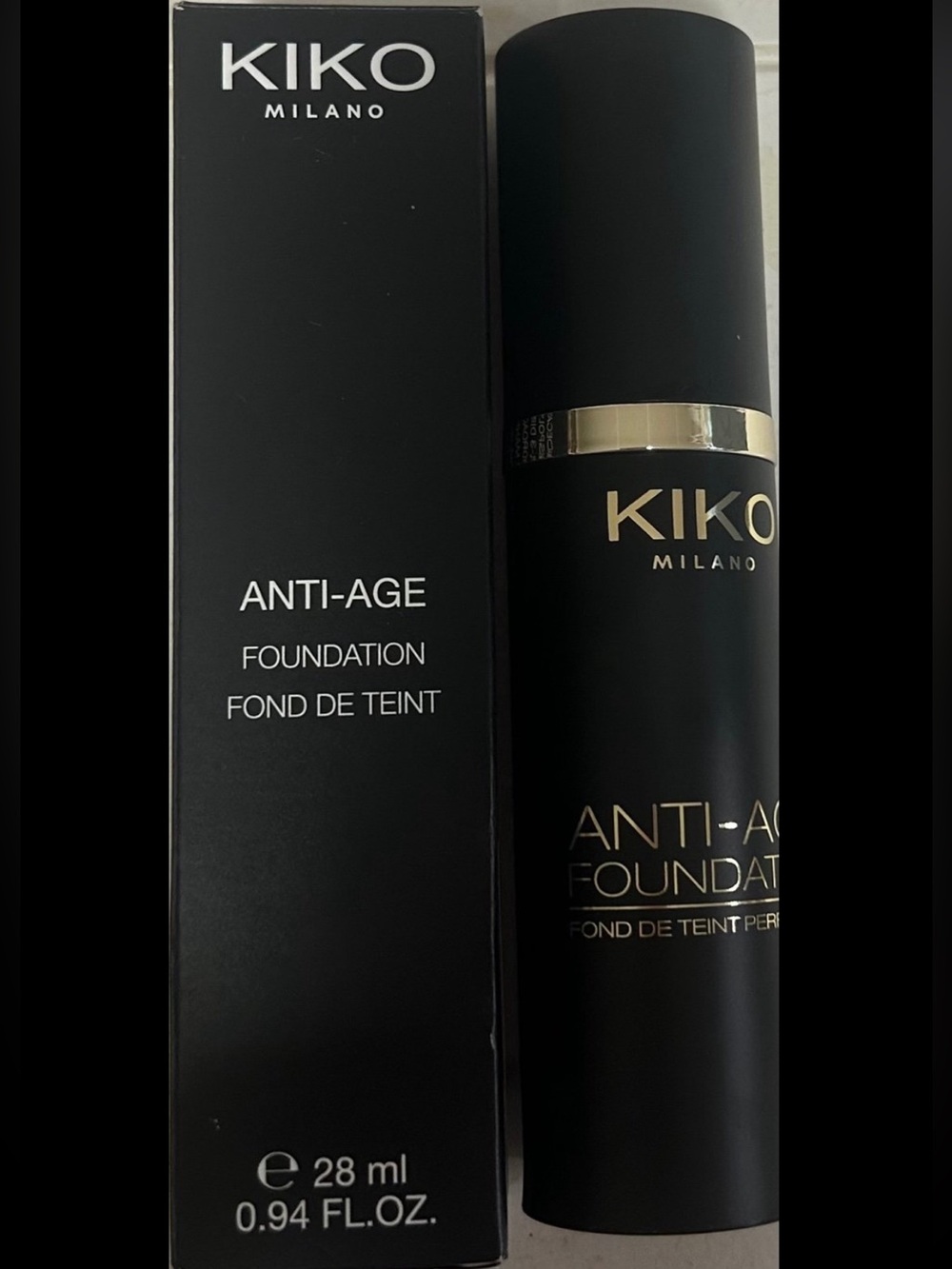NEW KIKO Milano Anti Age Foundation - Warm Beige WB 90 .94 Fl Oz 28ml